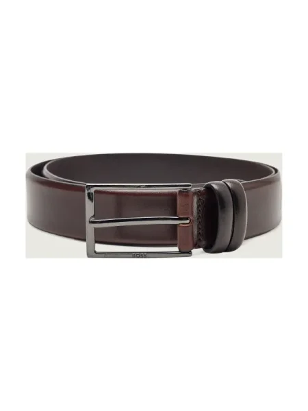 BOSS BLACK De piele curea Carmello negru