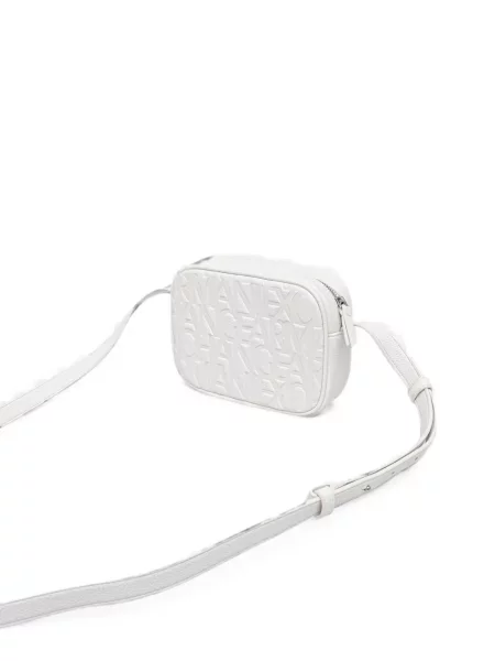 Geanta crossbody Armani Exchange cu autograf alb