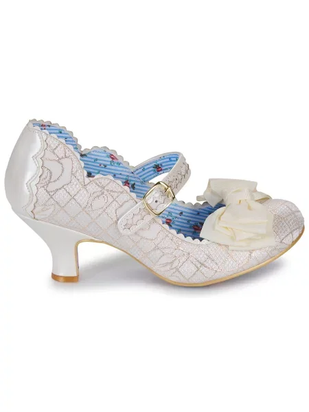 Pantofi Irregular Choice alb