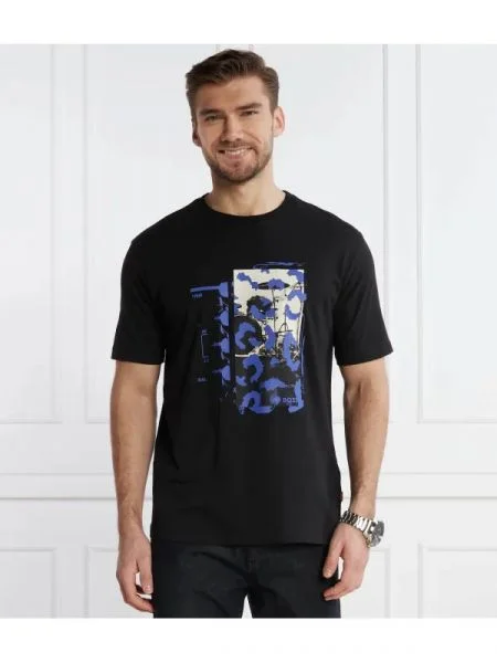 BOSS ORANGE Tricou TeRetroLeo | Relaxed fit negru