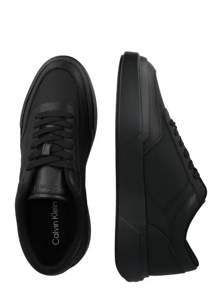 Sneakersy Calvin Klein Chunky Cups Laceup Oxf Mix Mat čierna