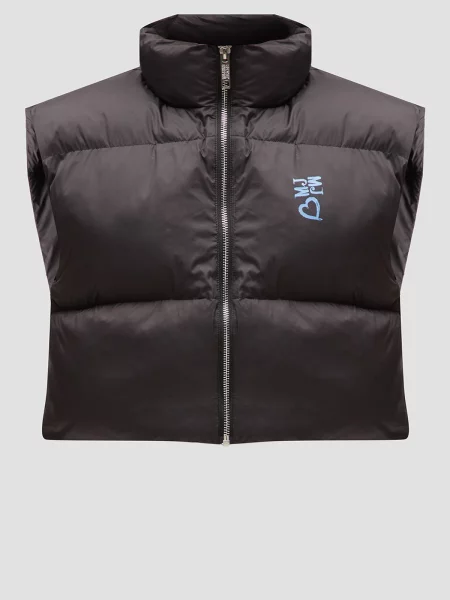 Джинсовый жилет Moschino черный