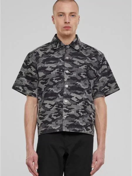 Cămașă Uc Men cu imagine cu model camuflaj gri
