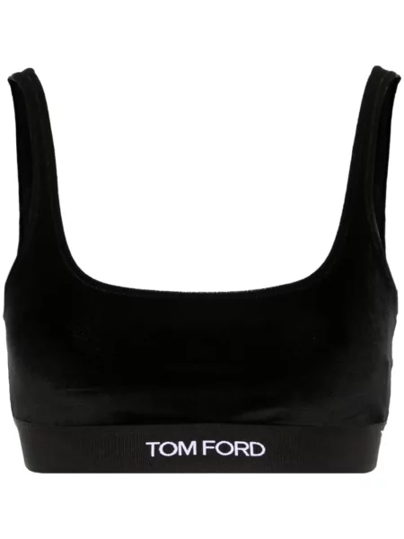Aksamitny biustonosz Tom Ford czarny