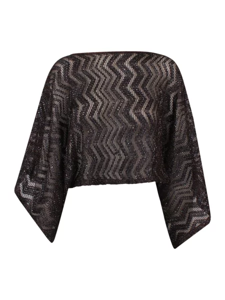 Bluzka Missoni z siateczki brązowa