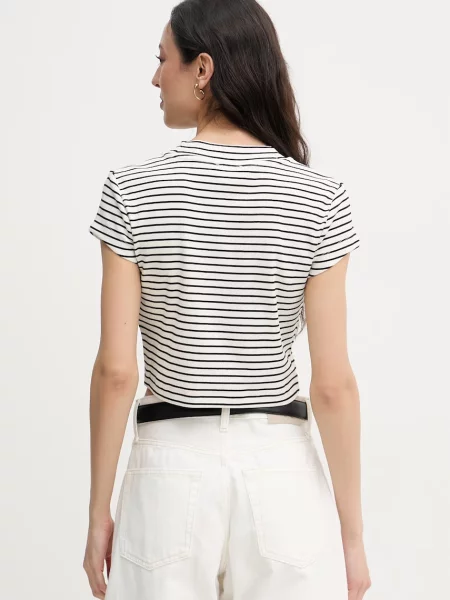 Top Calvin Klein Jeans beżowy