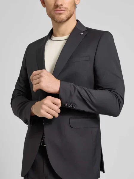 Krój regular fit marynarka na 2 model Colvin' Cg - Club Of Gents czarna