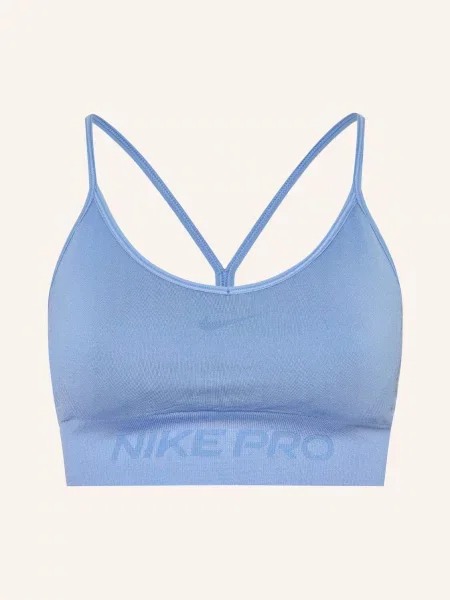 Nike Sportovní Podprsenka Pro Seamless tmavě modrá