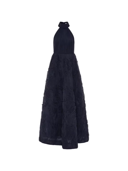 Rochie maxi Rebecca Vallance cu volane albastru