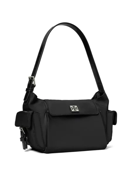 Geantă Tory Burch cu autograf negru
