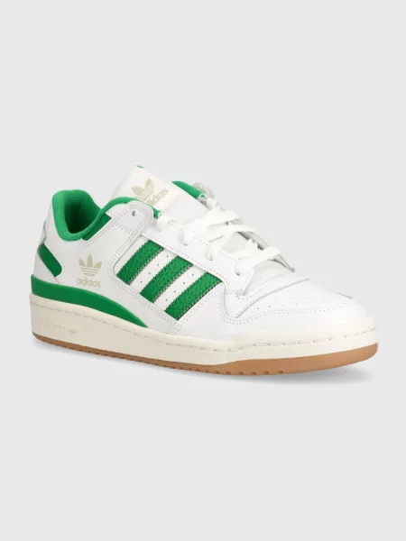Usnjene superge adidas Originals Forum Low bela