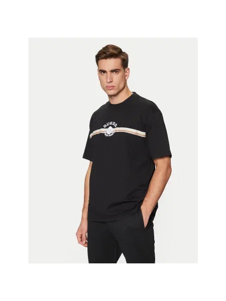 Guess Póló Regular Fit fekete