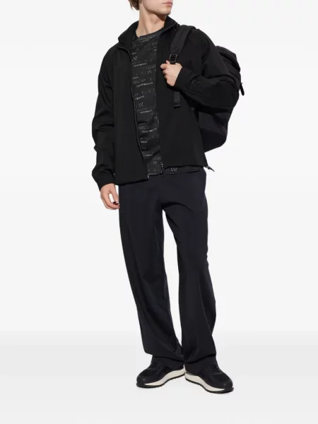 Siuvinėtos kelnės Emporio Armani mėlyna