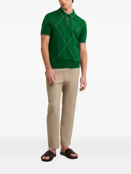 Polo Pringle Of Scotland argyle πράσινο