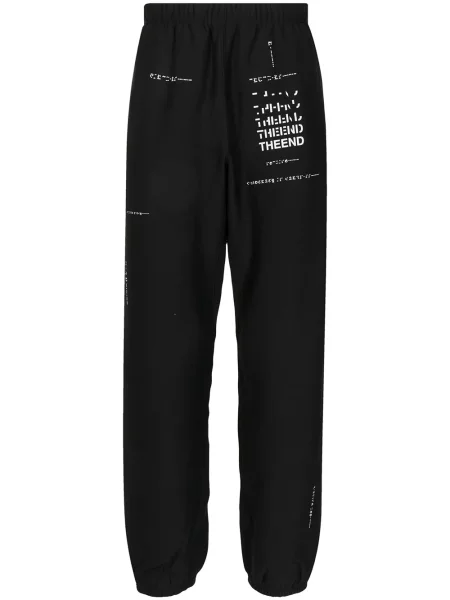 Pantaloni Takahiromiyashita The Soloist cu imagine negru