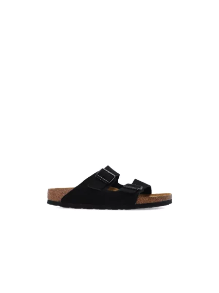 Klapki Birkenstock skórzane czarne
