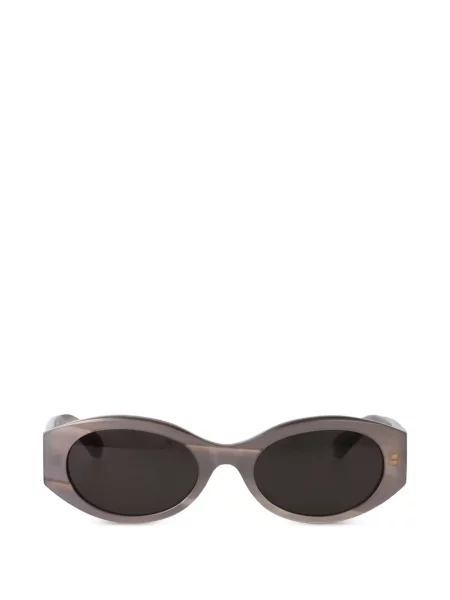 Ochelari de soare ovali Balenciaga Eyewear gri