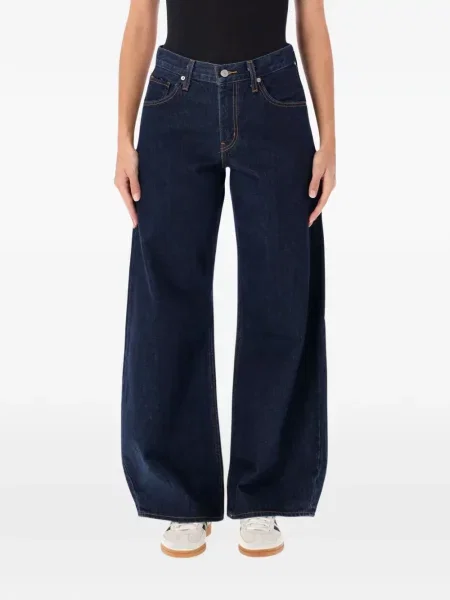 Levágott öves magas derekú szoknya Levi's® fekete