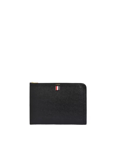 Portfel Thom Browne skórzany czarny