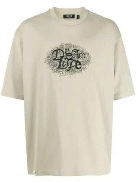 Tricou Five Cm cu imagine verde