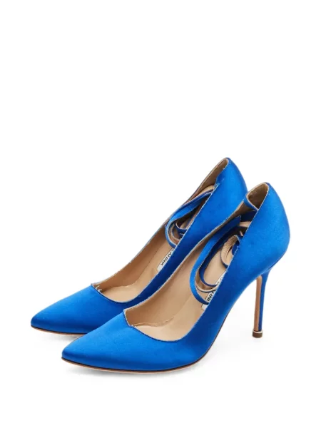 Pantofi cu toc Manolo Blahnik plic albastru
