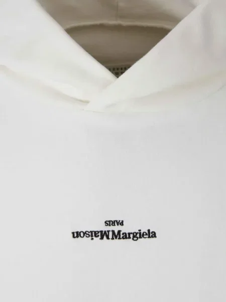 Siuvinėtas džemperis su gobtuvu Maison Margiela balta
