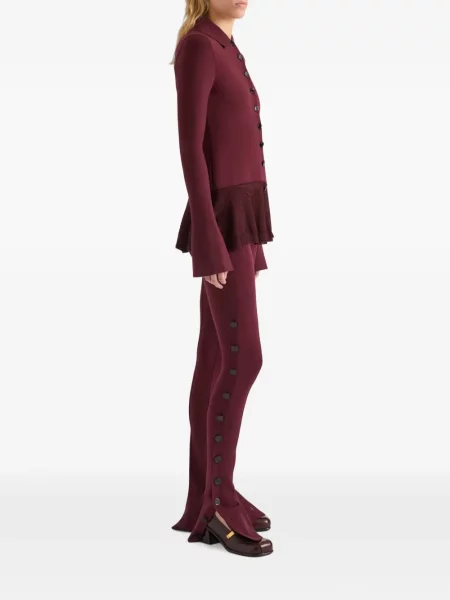Pantaloni Proenza Schouler stretch roșu