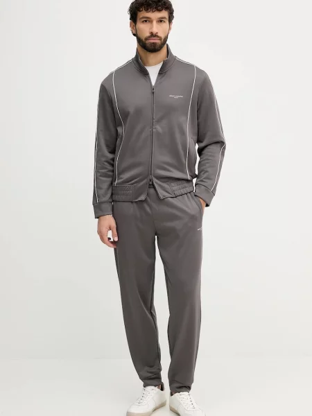 Спортивні штани Armani Exchange однотонні сірий
