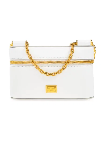 Torebka Dolce And Gabbana skórzana biała