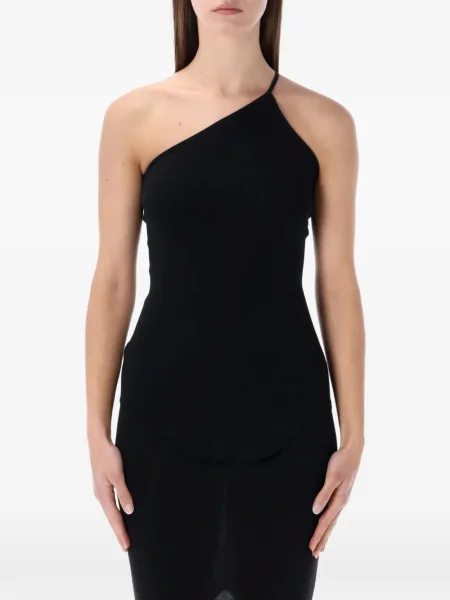 Top Rick Owens cu un umăr gol negru
