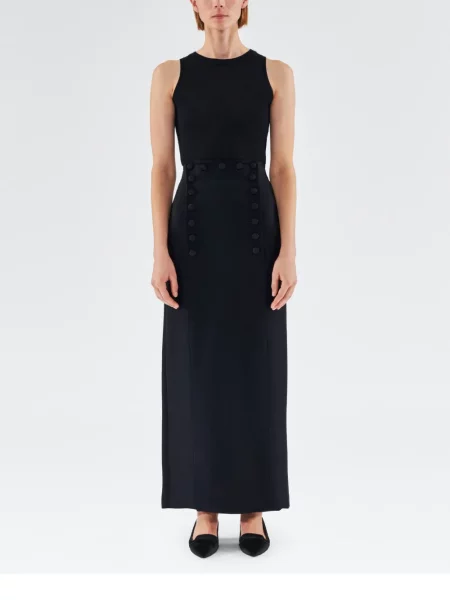 Fusta maxi Adam Lippes negru