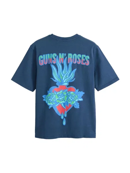 Next Tricou bleumarin / azuriu / verde măr roșu