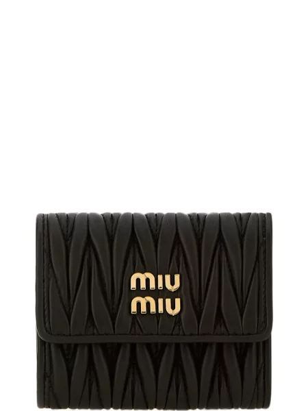 Portofel Miu Miu din piele negru