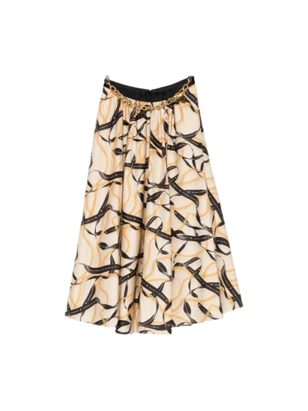 Spódnica maxi Elisabetta Franchi beżowa