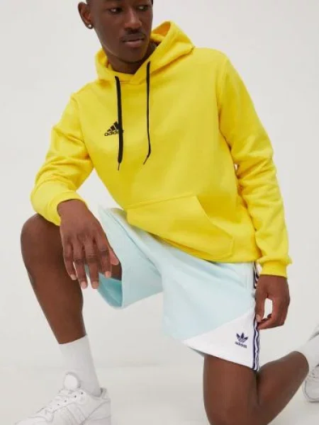 Mikina adidas Performance s aplikací žlutá