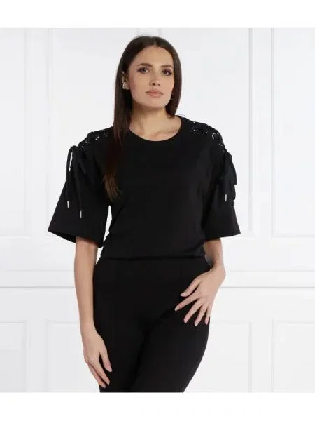 Pinko Tricou MAVERICK MAGLIA | Relaxed fit negru