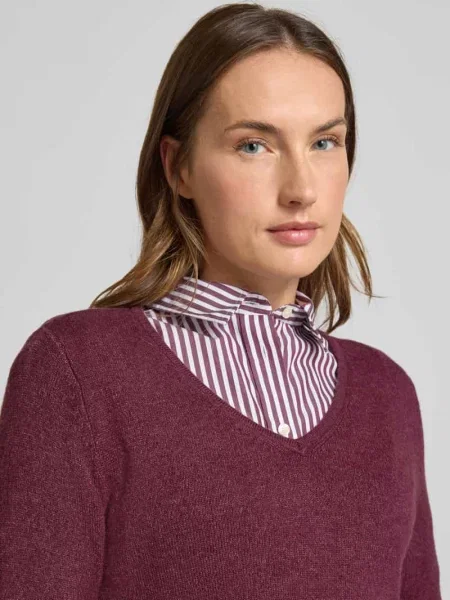 Bluzka z długim rękawem o kroju regular fit z mieszanki model ‘Viril’ Vila
