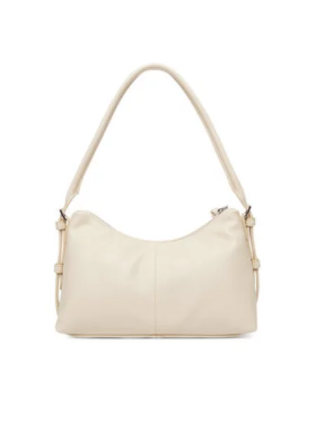Tommy Jeans Kabelka Metal Logo Shoulder Bag biela