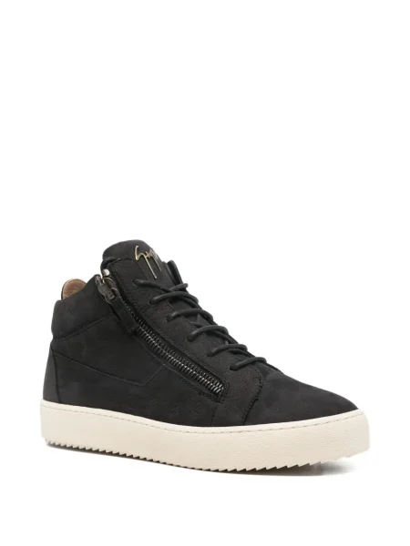 Sneakerși Giuseppe Zanotti din piele de căprioară negru