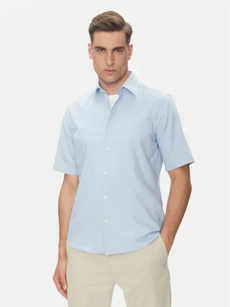 BOSS Cămașă celest albastru