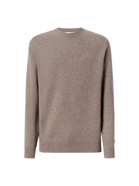 Sweter Mc2 Saint Barth wełniany brązowy