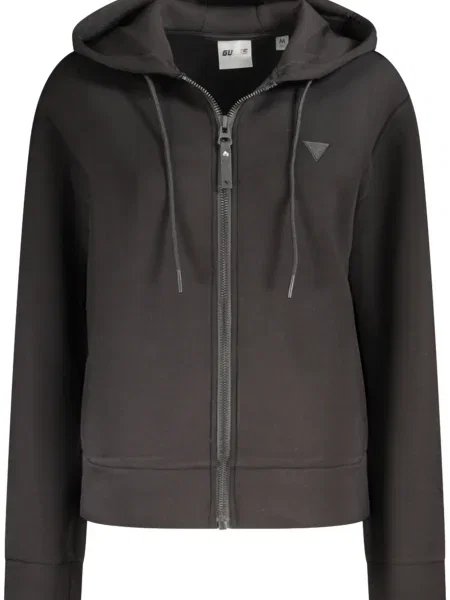 Mikina na zip Guess Active černá