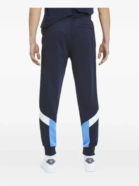 Pantaloni Puma alergare cu autograf albastru
