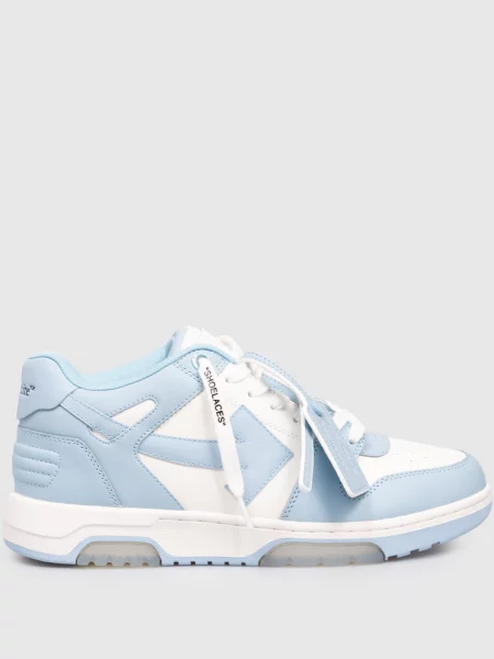 Шкіряні кросівки Out Of Office Off-white блакитні
