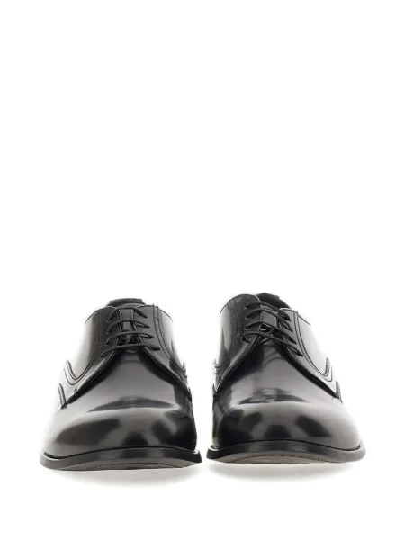 Pantofi derby Duca Heritage din piele negru