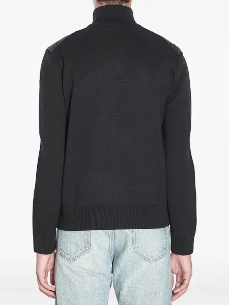 Geacă cu puf Moncler de lână negru