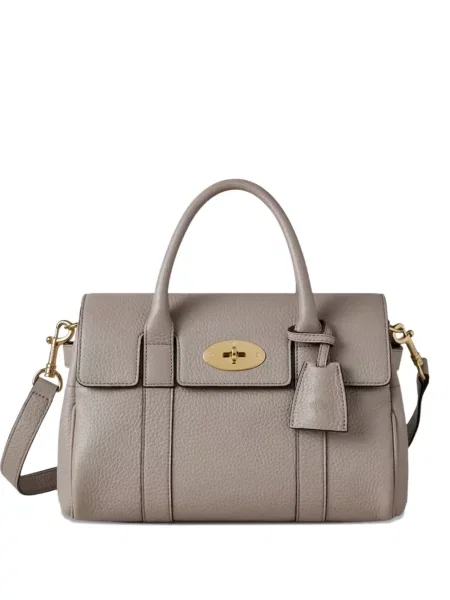 Чанта куфарчета Mulberry сиво