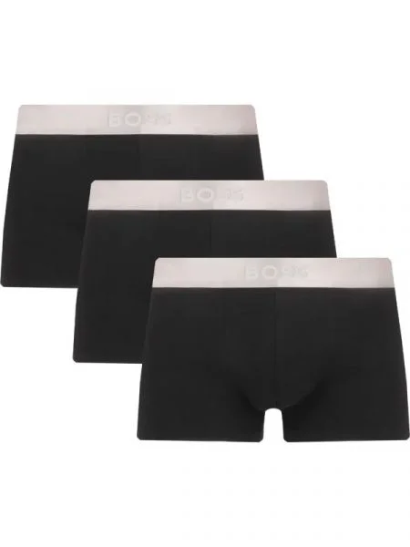 BOSS BLACK 3 db-os boxeralsó szett fekete