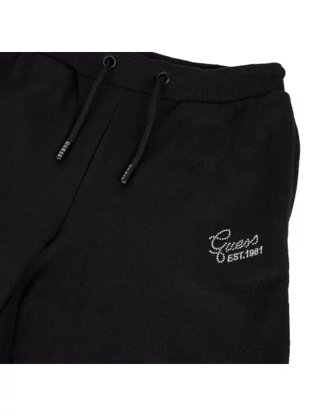 Pantaloni palazzo copii Guess negru