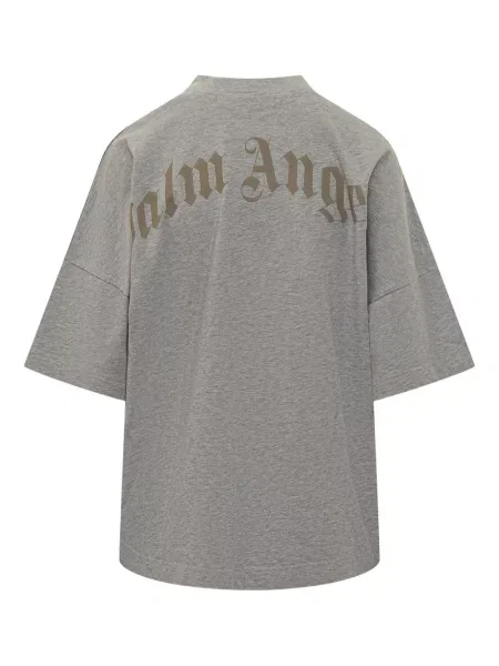 Tricou Palm Angels scurt gri